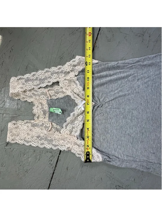 Honeydew Intimates Grey Lace Trim Chemise Nightgown - Picture 7 of 7